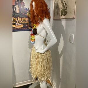 Custom Hawaiian Hula Skirt Costume - Handmade, vintage and upcycled